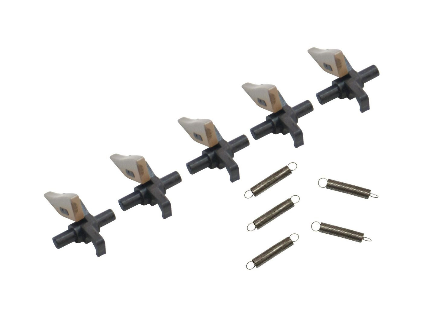 CoreParts Picker-Finger-Rollen-Kit, 5er-Pack, schwarz – für Di152/Di183/Bizhub 164 und andere