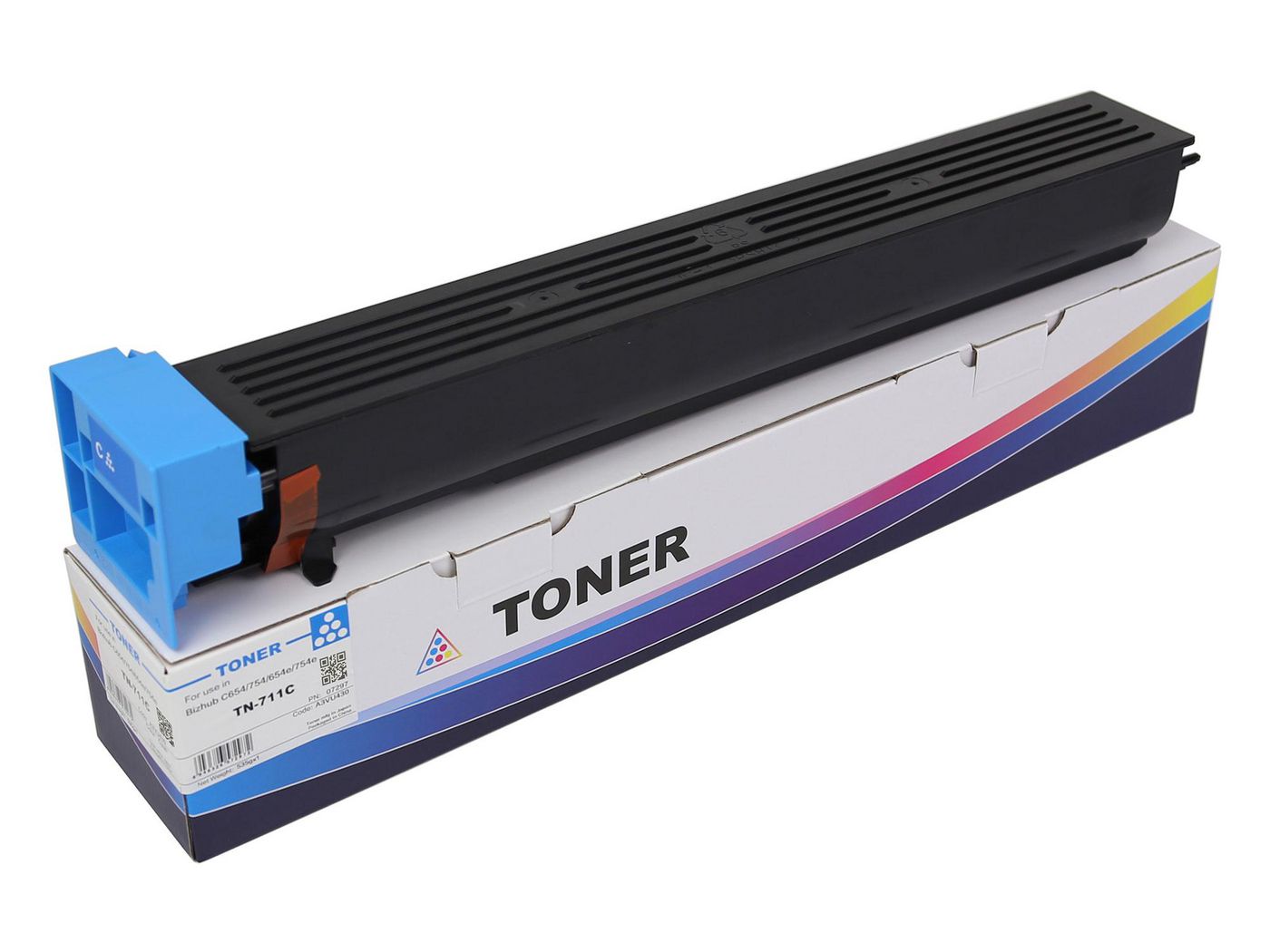 CoreParts TN711C (A3VU430) Cyan-Toner – kompatibel – 31'500 Seiten – für Konica Minolta C654/C754/C654e und andere