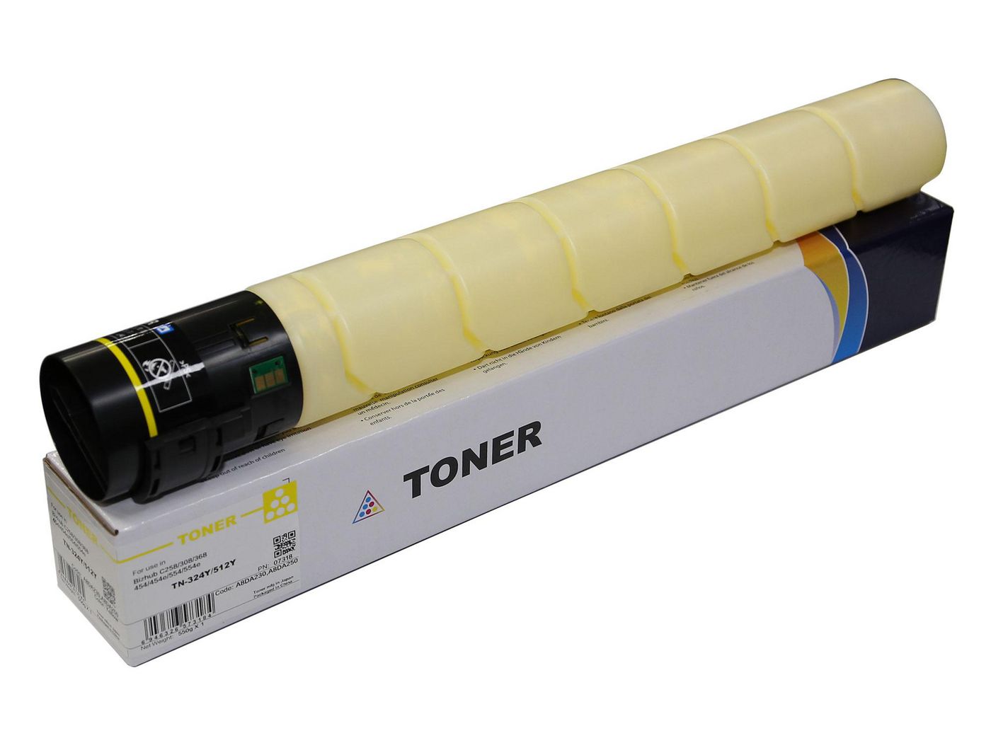 CoreParts Toner TN-324Y – Gelb, 26000 Seiten – für Konica Minolta C258/C308/C368 und andere