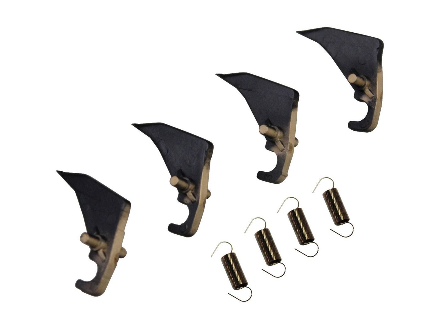 CoreParts Picker-Finger 4er-Pack, schwarz – für MX-M350N/MX-M450N
