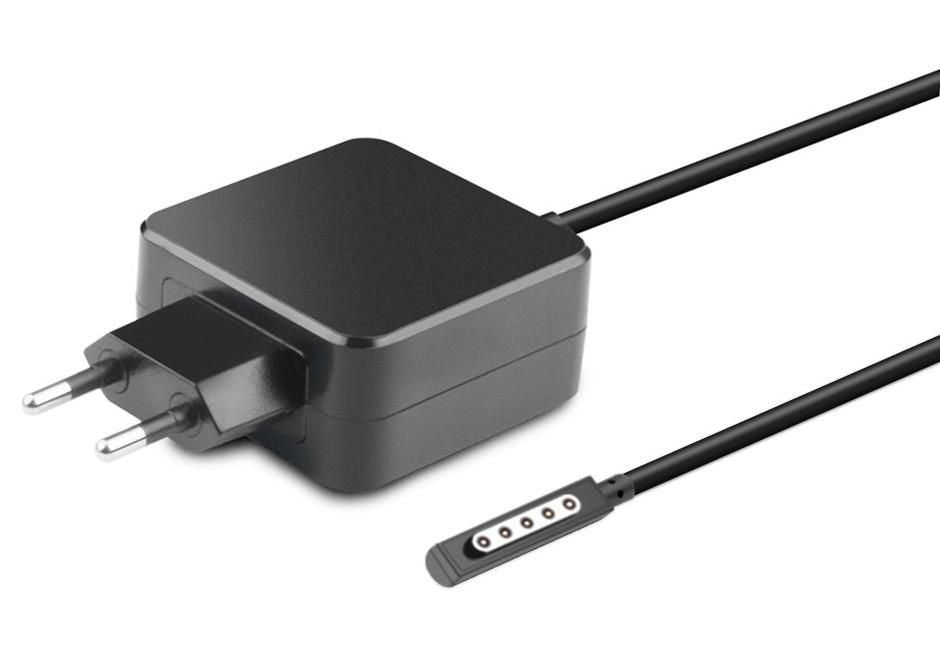 CoreParts W9S-00004 Netzteil 43 W – 12 V, 3,6 A – EU-Stecker (Typ C) – für Surface 1, 2, Pro 1 und andere – schwarz