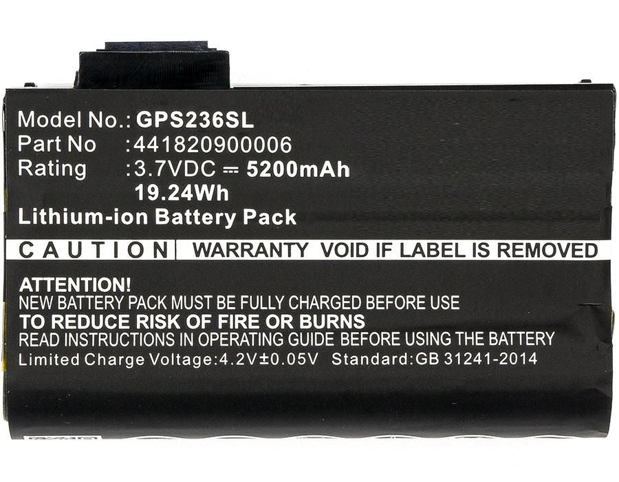 CoreParts Akku Li-Ion 3,7 V 5200 mAh, 19,2 Wh – für AdirPro/Getac/PS236B und andere