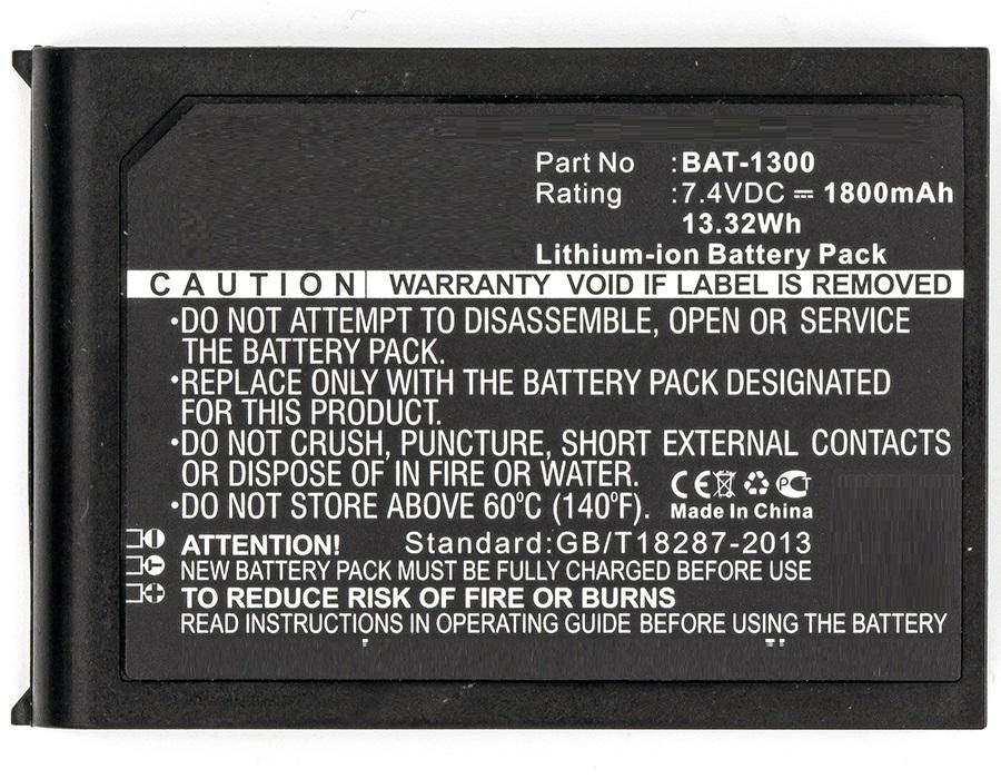 CoreParts Akku Li-Ion 7,4 V 1800 mAh, 13,3 Wh – für Bluebird Pidion BIP-130