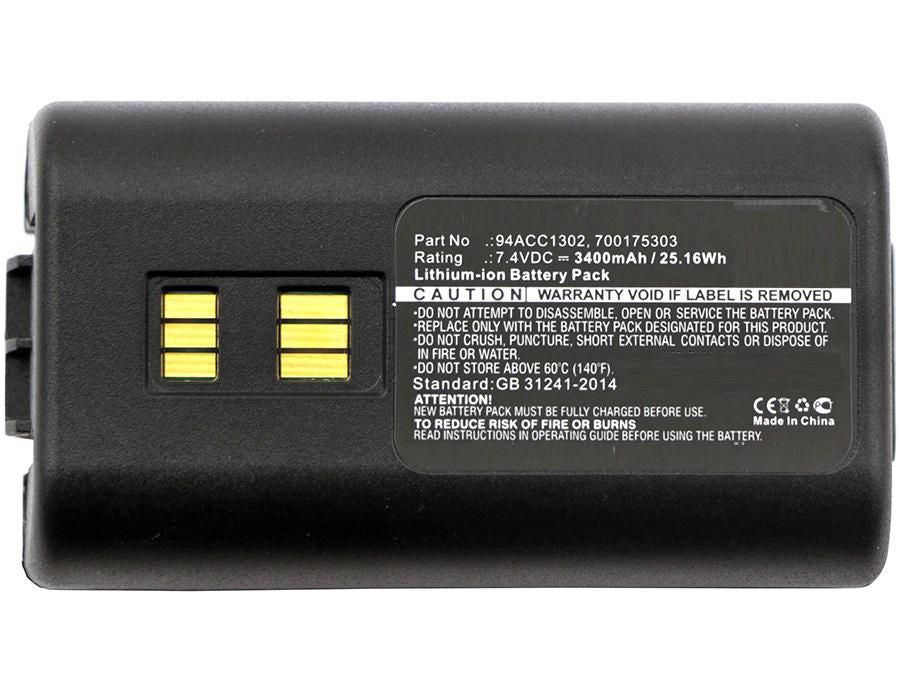 CoreParts Akku Li-Ion 7,4 V 3400 mAh, 25 Wh – für Datalogic 944501055/944501056/944501057 und andere