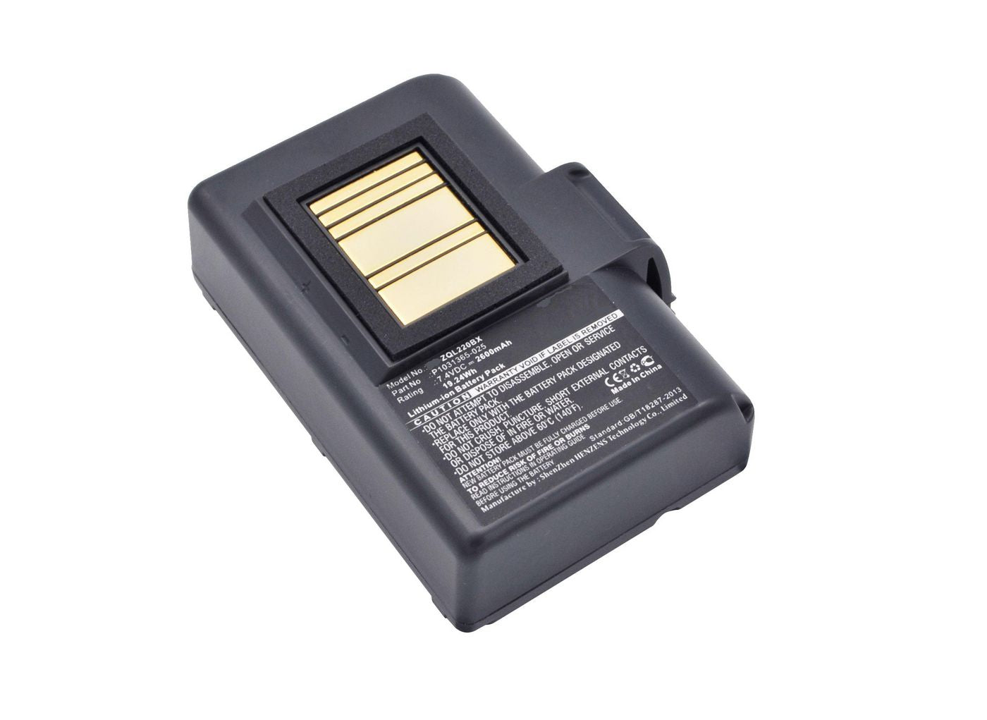 CoreParts Akku – MBXPOS-BA0368, Zebra QLN220, QLN320, ZQ500, ZQ510, ZQ520, Li-Ion, 19,2 Wh, 7,4 V, 2'600 mAh