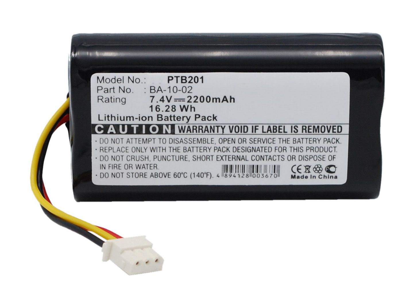 CoreParts Akku 2200 mAh 7,4 V – für CMP-10, BA-10-02