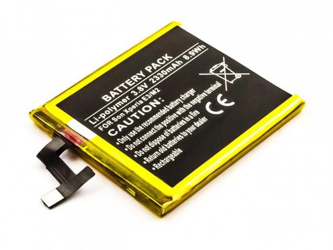 CoreParts Akku – für Sony Xperia E3 – 3,8 V, 2330 mAh – Schwarz