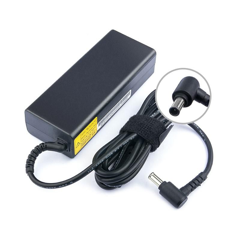 CoreParts Netzteil 76 W – 19,5 V/3,9 A, DC-Stecker 6,5×4,4 mm – für Sony-Laptops – EU-Stecker – Schwarz