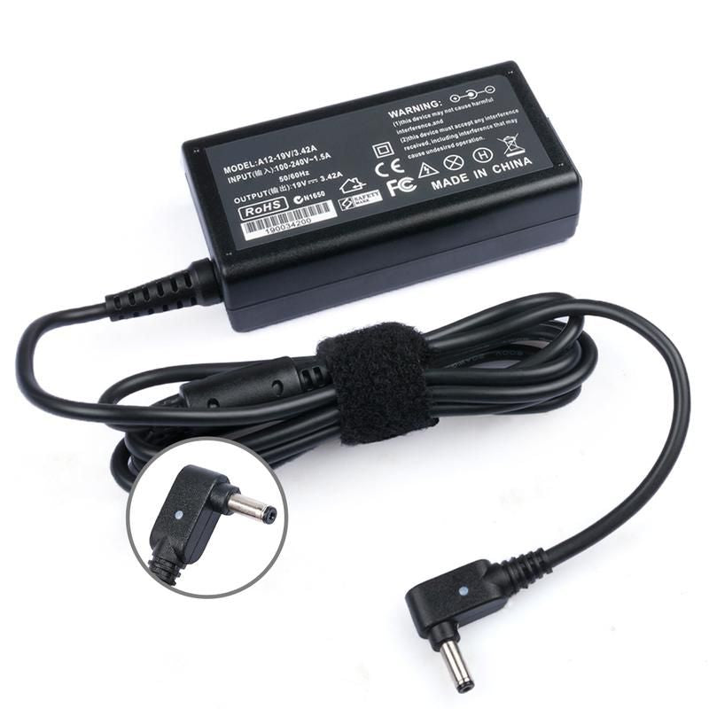CoreParts Netzteil 65 W (19 V, 3,42 A) – Stecker 4,0×1,35 mm, EU-Netzkabel (C5) – für Asus – schwarz