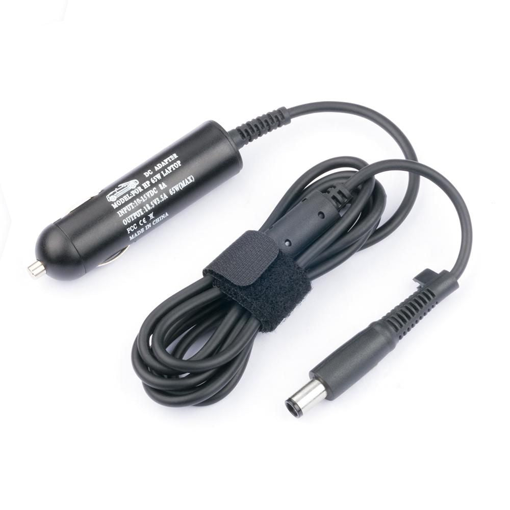 CoreParts MBC1396 Auto-Ladegerät 65 W – 18,5 V/3,5 A, Stecker 7,4×5,0 mm – für Compaq/HP 320 – Schwarz