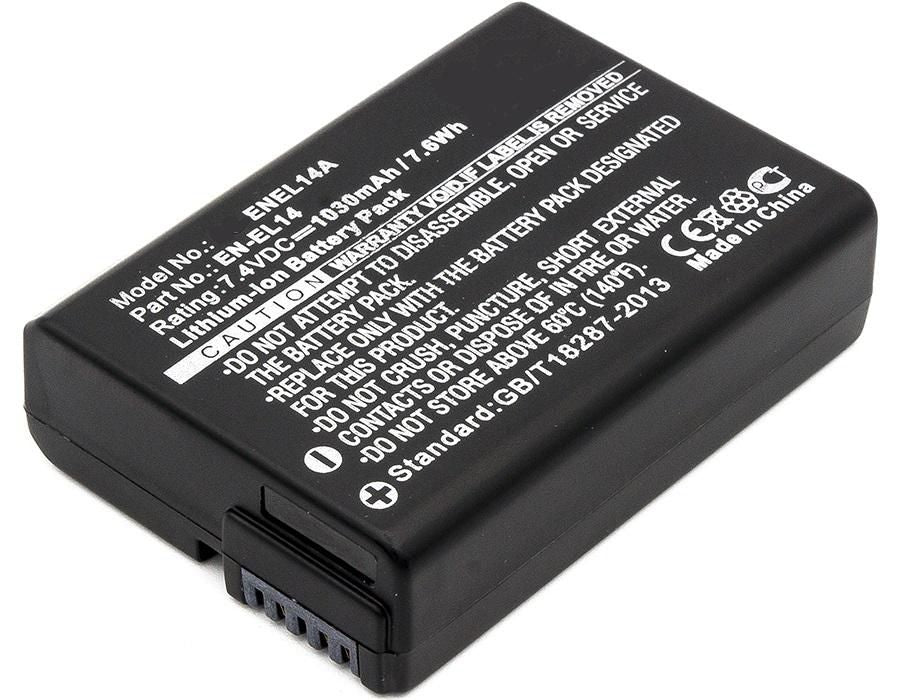 CoreParts EN-EL14 Kameraakku – 1'030 mAh (7,6 Wh), 7,4 V – für Nikon Coolpix P7000, P7100, P7700 und andere