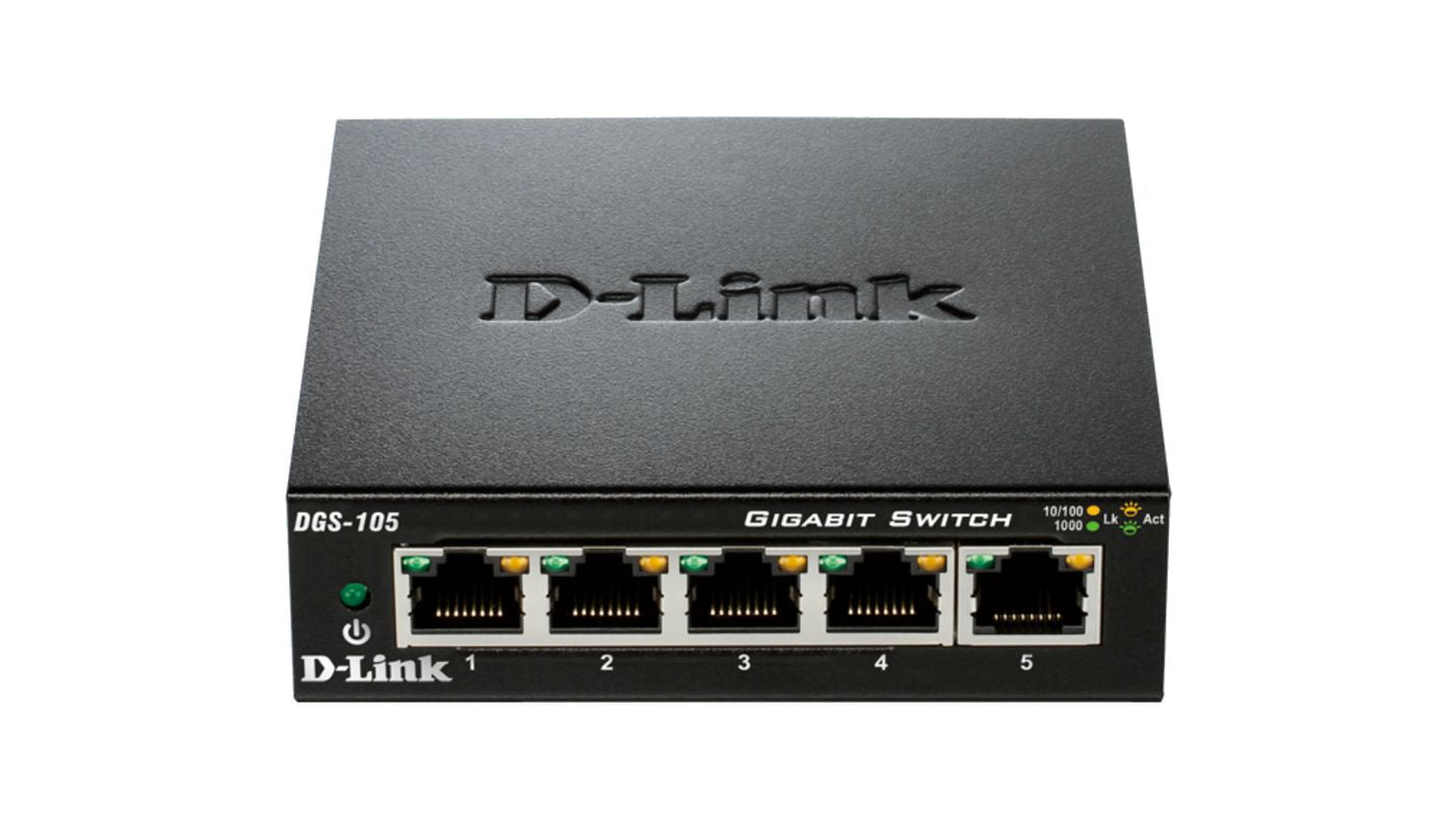 D-Link DGS-105GL/E – Unmanaged Switch – 5× 1G, Desktop