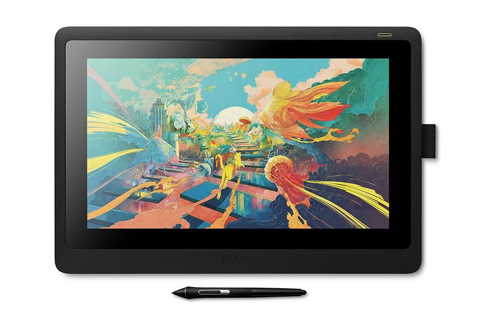 Wacom Stiftdisplay Cintiq 16, 15,6", Stift, Schwarz, 8192 Druckstufen, 344 × 194 mm, HDMI, USB, für Windows