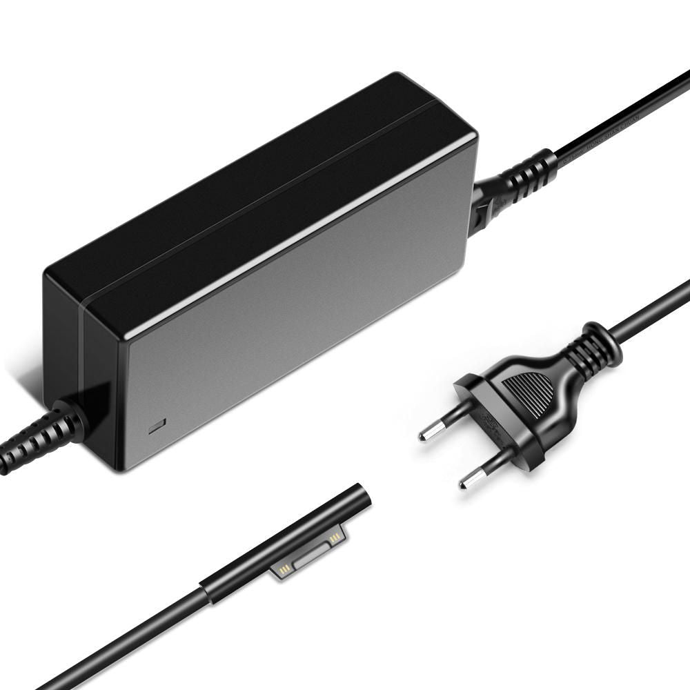 CoreParts Netzteil 90 W – 15 V/6 A, EU-Stecker (Typ C) – für Microsoft Surface Book 2 – schwarz