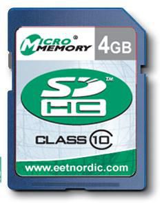 CoreParts SDHC 4 GB – Klasse 10, 21/20 MB/s