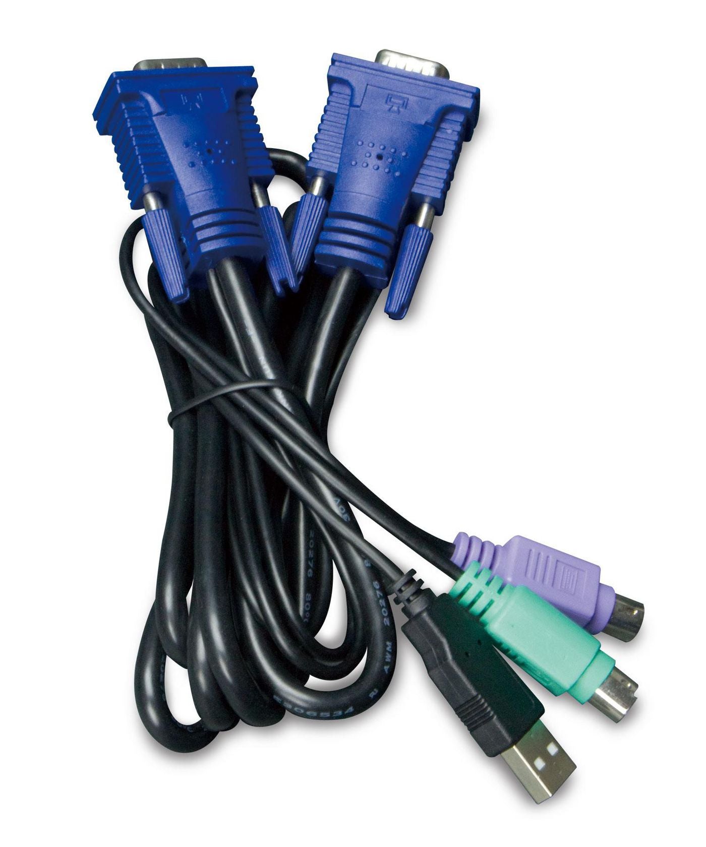 PLANET KVM-KC1-5 KVM-Kabel VGA + USB/PS-2 zu KVM-Switch – 5 m, D-Sub 15-pol (female)