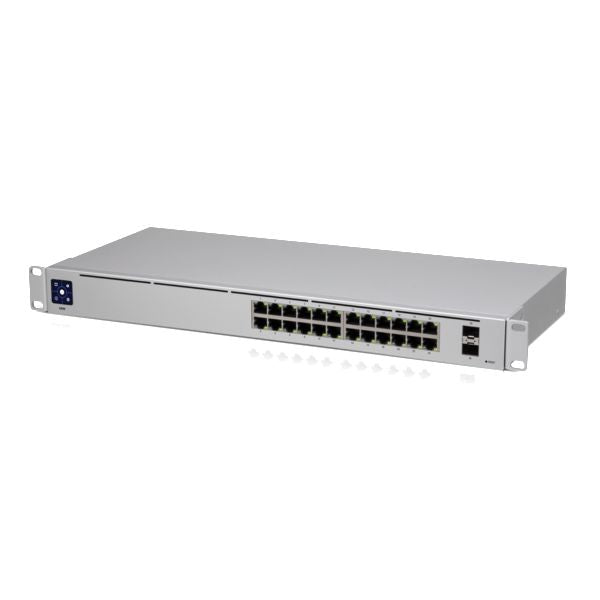 Ubiquiti USW-24 – Managed Switch – 24×GbE, 2×SFP, L2, 19" Rack