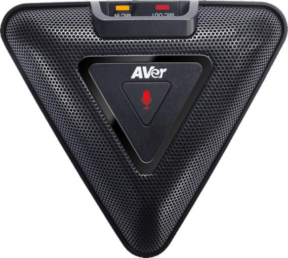 AVer 60U0100000AC Erweiterungsmikrofon – Kabelgebunden, 5 m, für AVerMedia VC540/VC520 Pro, Schwarz
