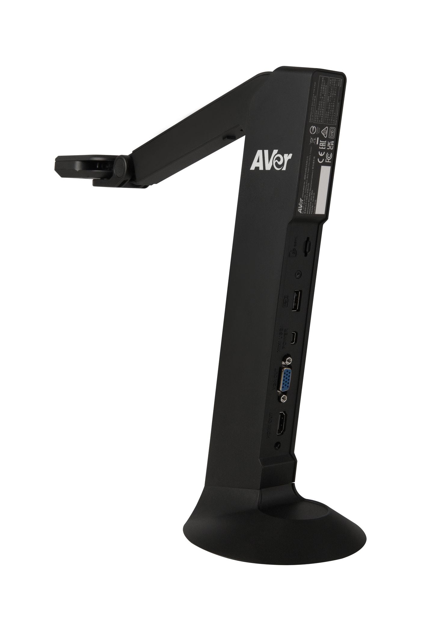 AVer M11-8MV – Visualizer/Dokumentenkamera, 1080p 60 fps, Aufnahmebereich A3, HDMI/VGA/USB, schwarz