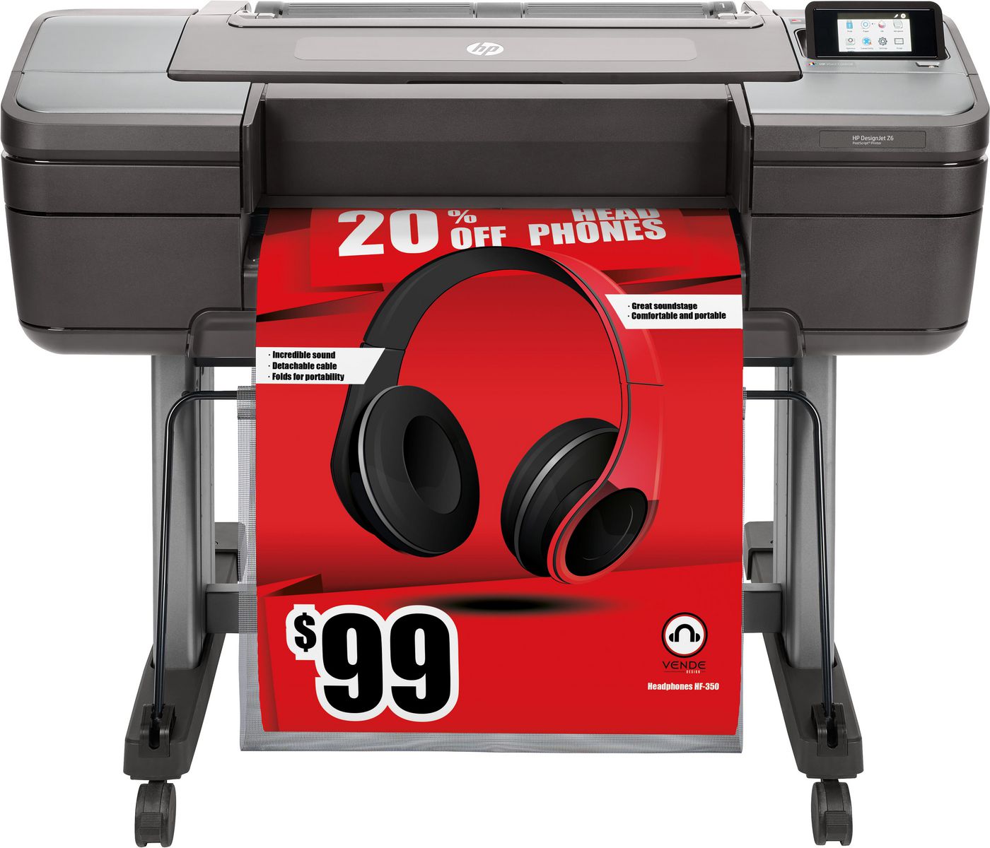HP DesignJet Z6 – Grossformatdrucker, 24", PostScript