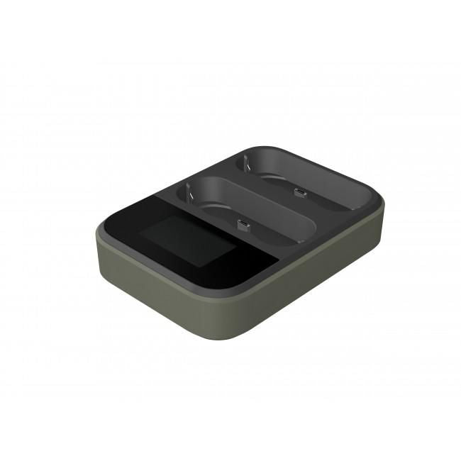 GP Batteries GP D851 Batterieladegerät 8× – für NiMH AA/AAA – USB×1, LCD – schwarz