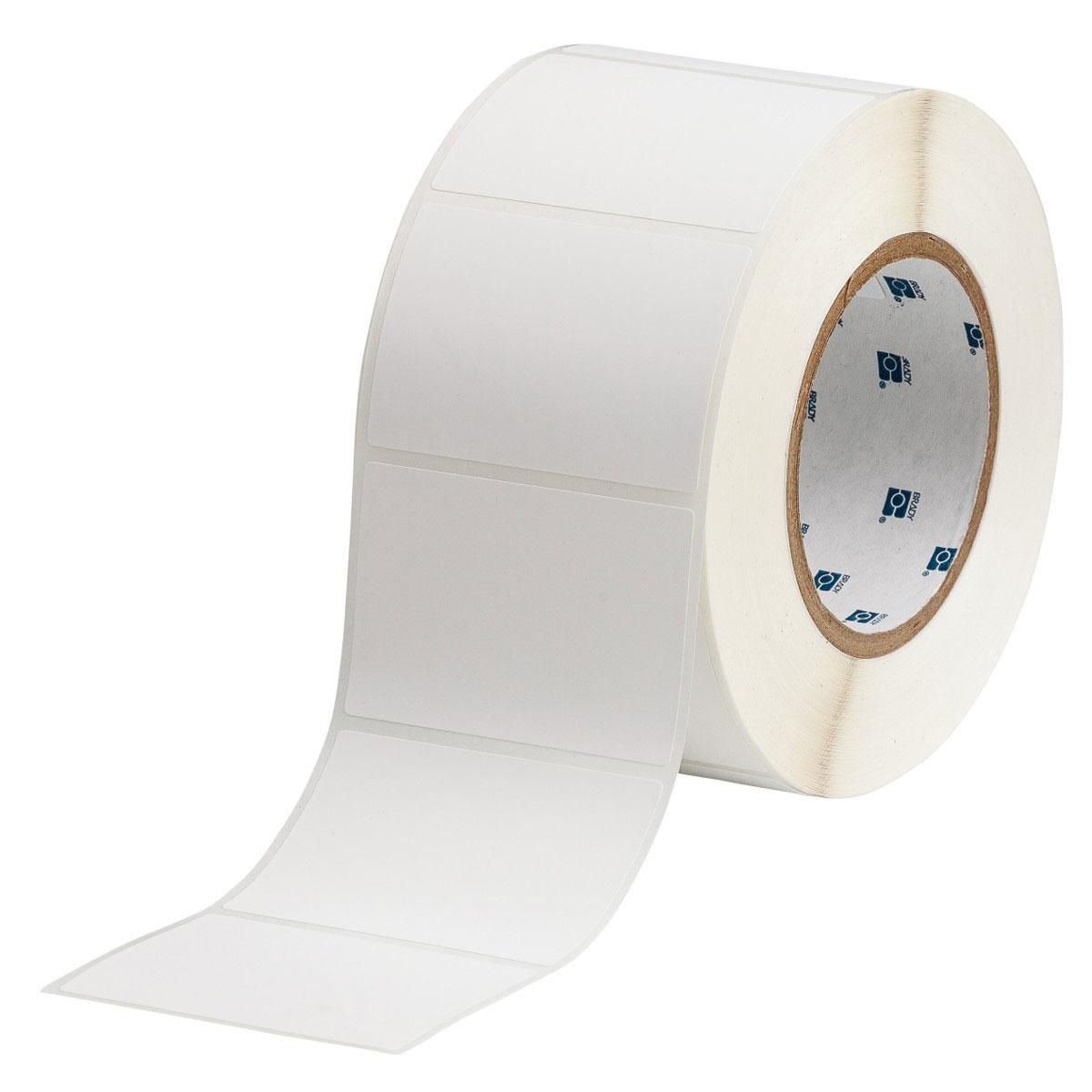 Brady Etiketten (Rolle) 76 × 51 mm – Polypropylen – Permanent haftend – Thermotransfer – 1000 Etiketten/Rolle