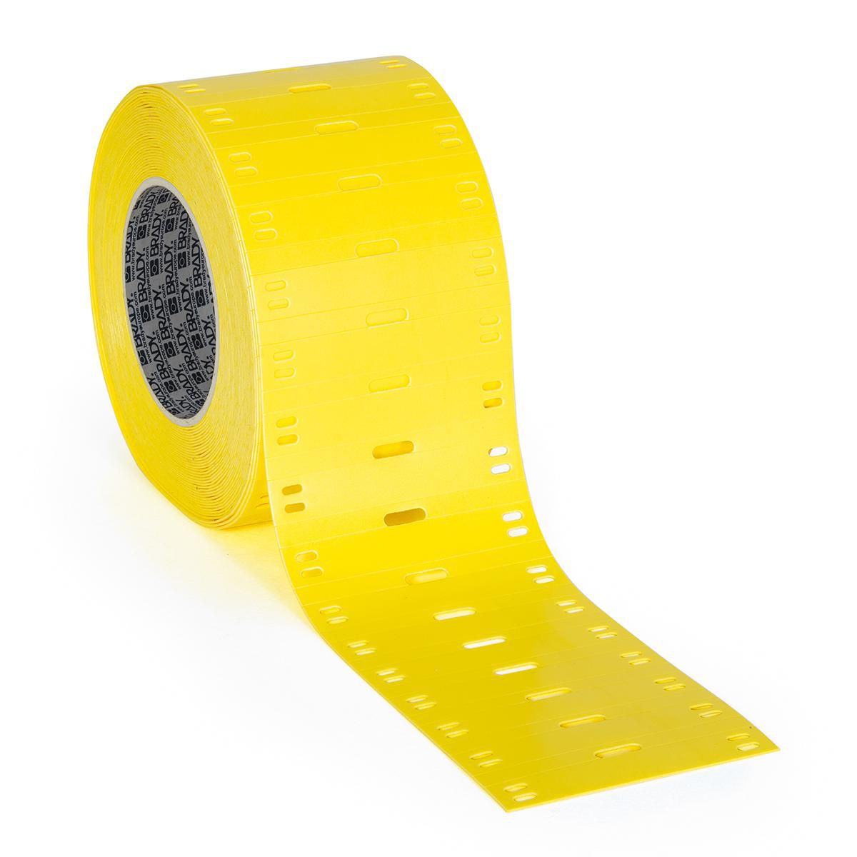 Brady THT-6010-348-YL – Etiketten (Rolle) 60 × 10 mm – Polyolefin, matt, gelb – 750 Etiketten/Rolle