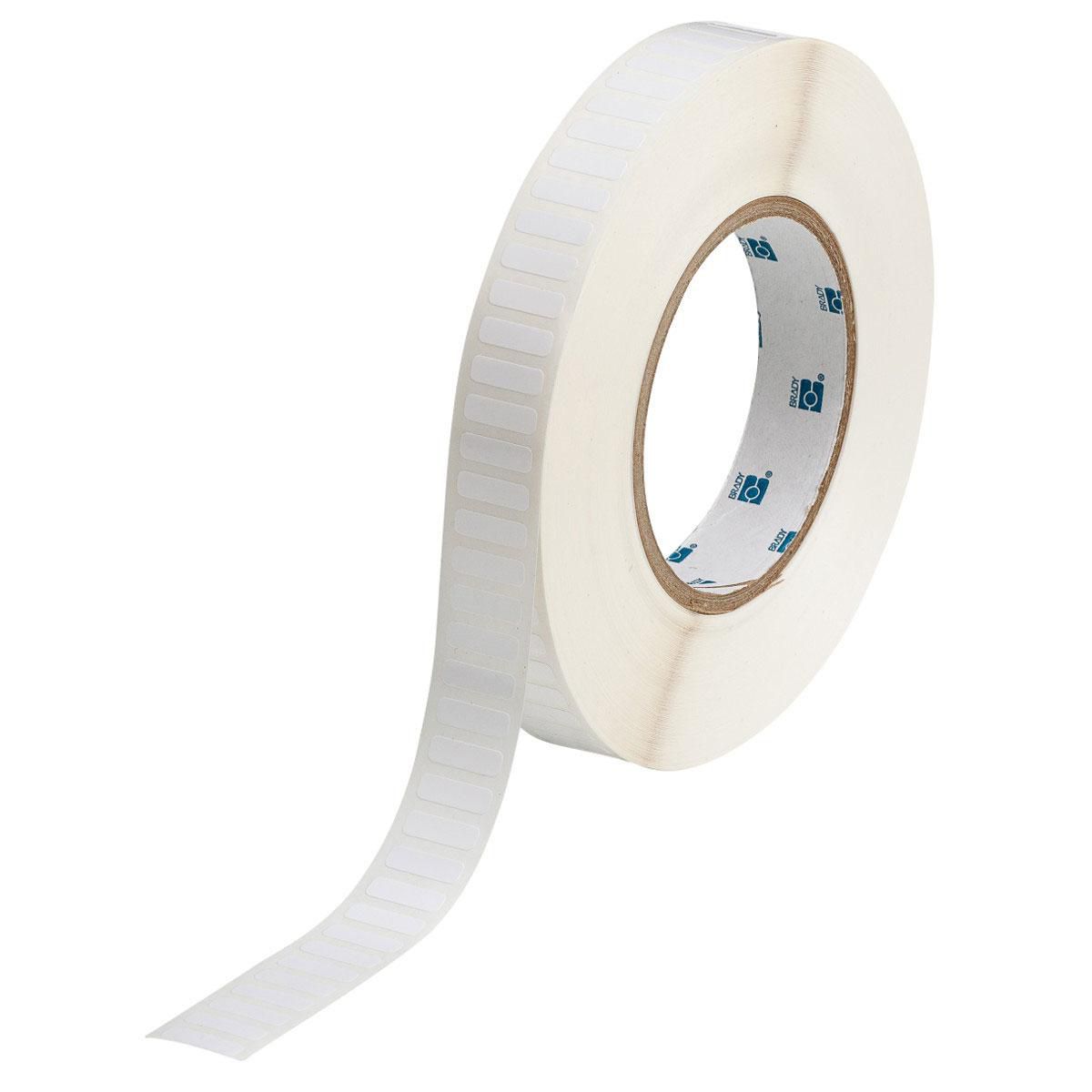 Brady THT-47-423-10 – Etiketten (Rolle) 17 × 5 mm – Polyester, weiss – permanent haftend – Thermotransfer