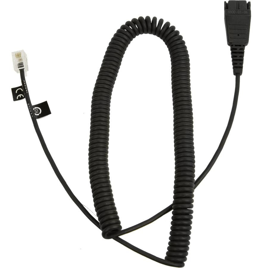 Jabra Kabel – QD-RJ10, Spiralkabel, 0,5–2 m