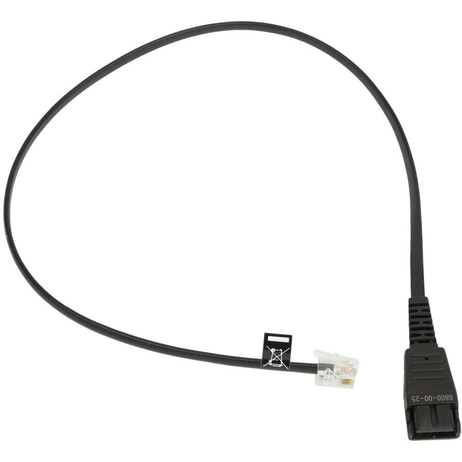 Jabra QD-Kabel zu RJ10 – gerader Stecker, 0,5 m