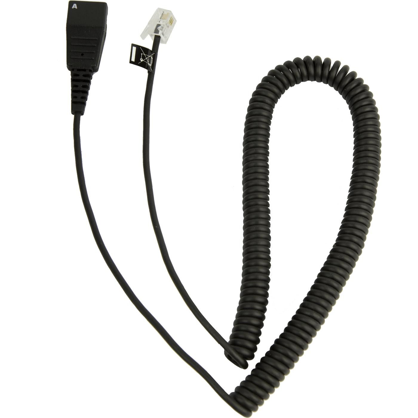 Jabra PLX A22 – Headset-/Audio-Kabel & Adapter, QD zu RJ10, Spiralkabel, 0,5–2 m, für CallMaster V/VI
