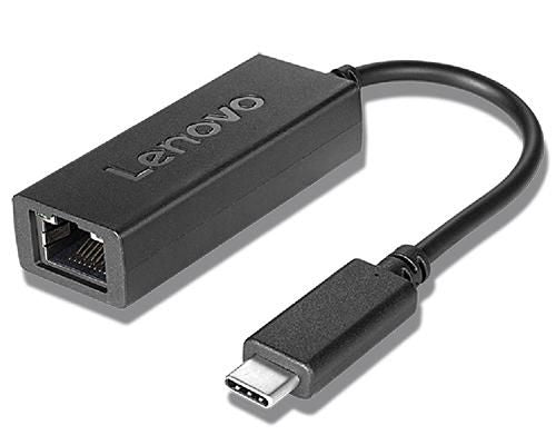 Lenovo 4X90S91831 Netzwerkadapter USB-C zu RJ-45 – 1× RJ-45, Schwarz