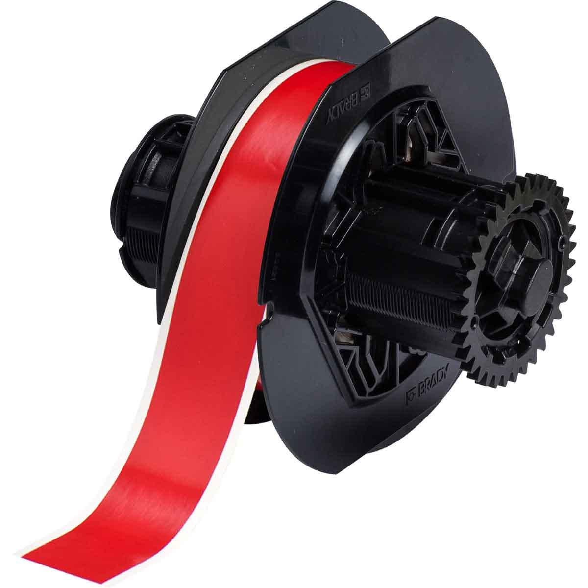 Brady B30C-1125-7569-RD – Endlos-Etiketten 29 mm – Vinyl, glänzend, rot – permanent haftend – für Brady BBP-Se