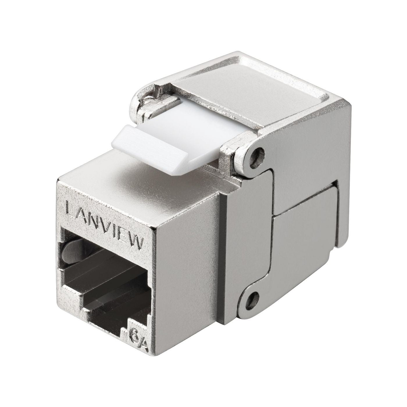 Lanview Keystone-Modul RJ45 Cat6a, 10GBase-T, S/FTP (S-STP) – metallisch