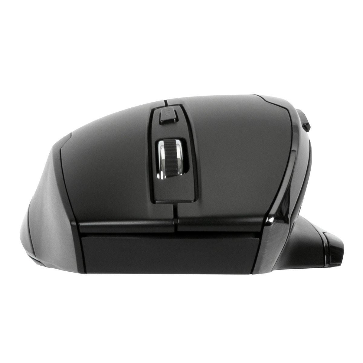 Targus Ergonomische BlueTrace Maus – Kabellos (2,4 GHz), 1600 DPI, Rechtshänder, Schwarz
