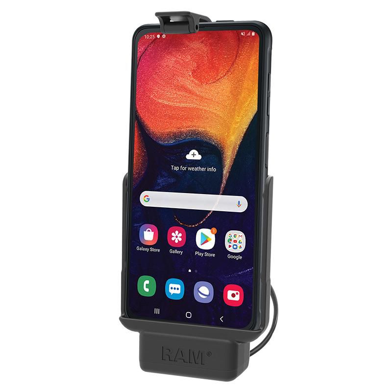 RAM Mounts Auto-Halterung, Schraubbefestigung, aktiv, kabelgebunden – für Samsung XCover Pro – Schwarz