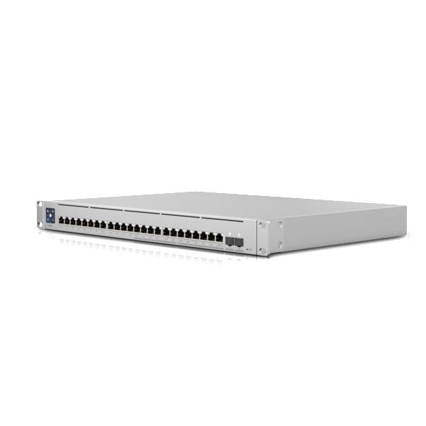 Ubiquiti USW-ENTERPRISE-24-POE Switch – 12× 2,5GbE, 12× GbE, 2× SFP+, 400 W PoE, für 19" Rack