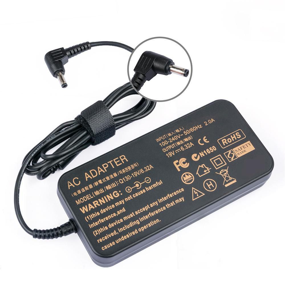 CoreParts Netzteil 120 W (19 V, 6,3 A) – 5,5×2,5 mm Stecker, inkl. EU-Netzkabel – für Asus – schwarz