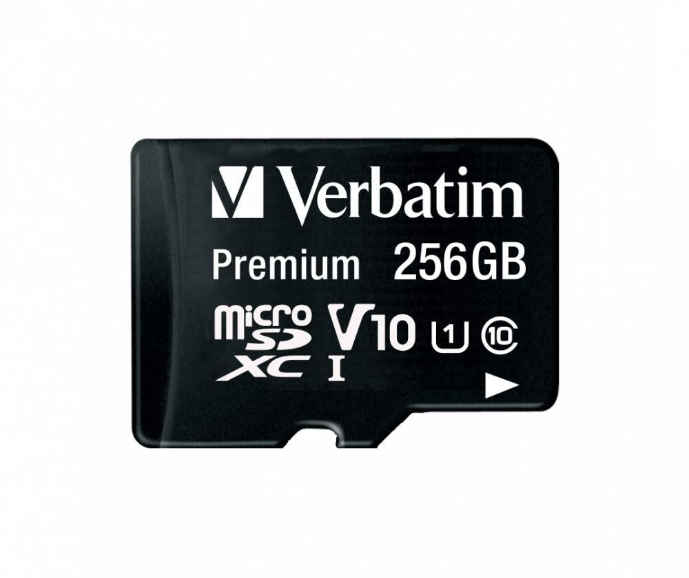 Verbatim Micro-SDXC-Karte – 256 GB, Klasse 10, inkl. SD-Adapter
