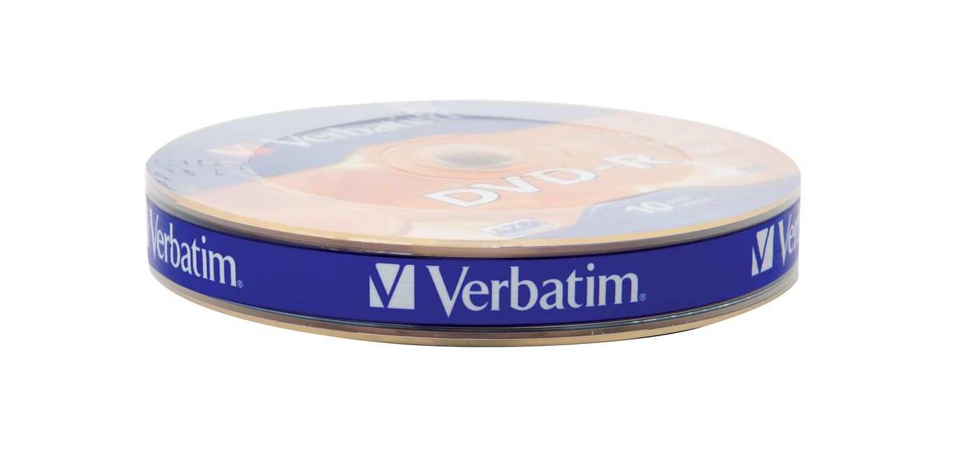 Verbatim DVD-R 4,7 GB – 16×, 10er Spindel