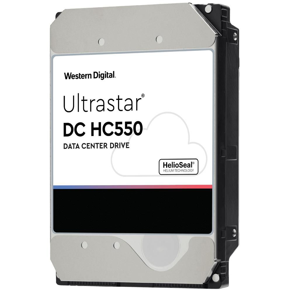 Western Digital Ultrastar DC HC550 – 16 TB, 3.5", SAS 12 Gb/s, 7200 U/min, 512 MB Cache – für Server/Workstation