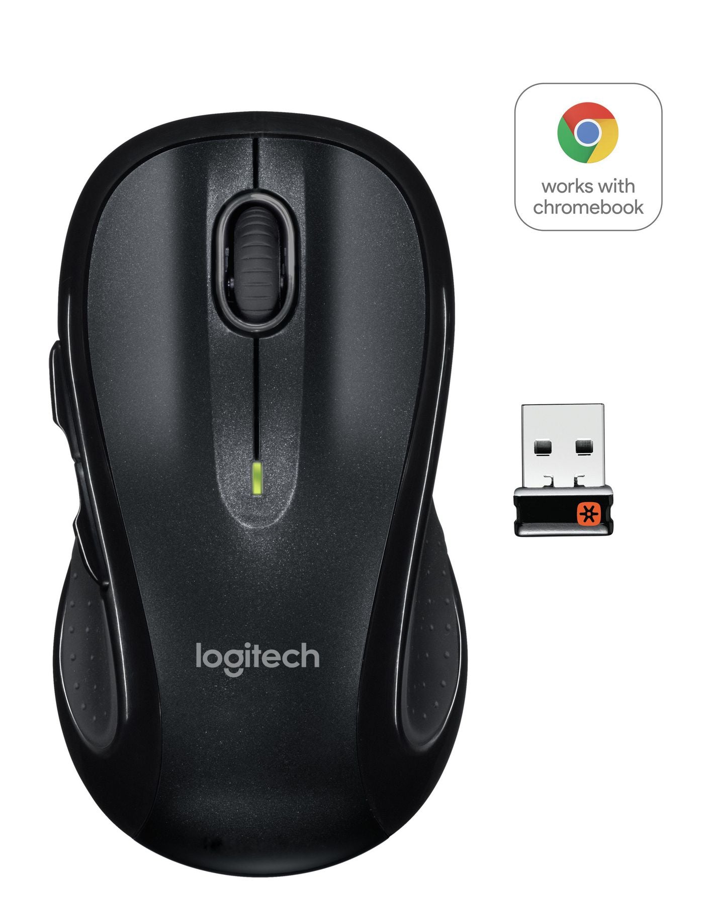 Logitech M510 Maus – kabellos, USB-A, schwarz