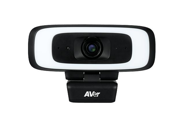 AVer CAM130 Webcam – 4K Ultra HD, 30 fps, Auto-Framing – Schwarz/Weiss