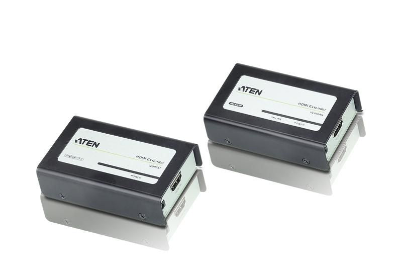 ATEN VE800A-AT-G – HDMI-Empfänger (RX), über Cat5/6/6a, 1× HDMI, 2× RJ-45, 1080p, 3 m, HDCP, Schwarz
