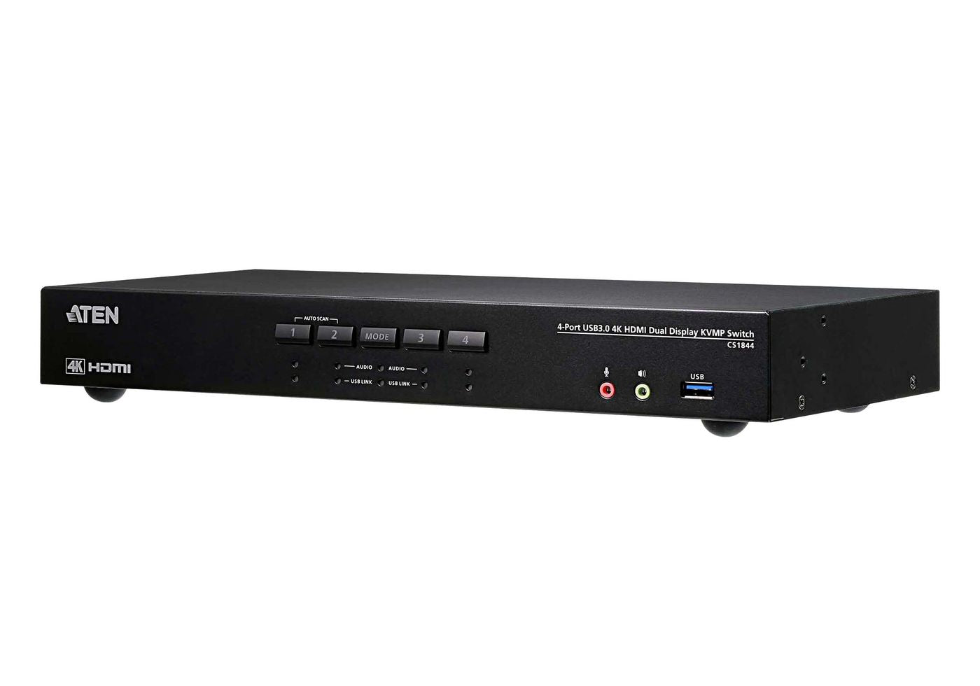 ATEN KVM-Switch, HDMI/USB 3.2 Gen 1, 4K (4096 × 2160), Dual-View, Audio