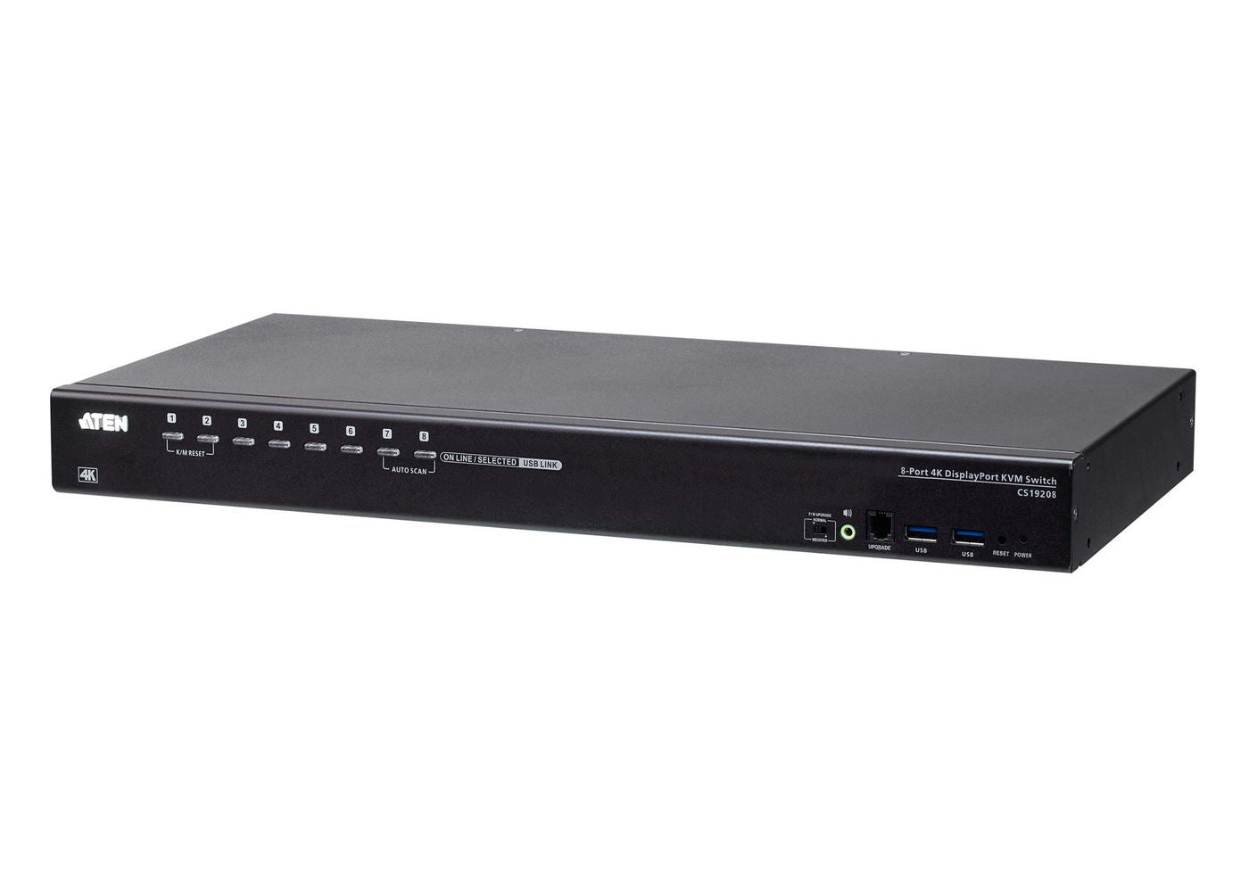 ATEN 8-Port KVM-Switch, DisplayPort/USB 3.2 Gen 1, 4K (3840 × 2160), Broadcast-Modus