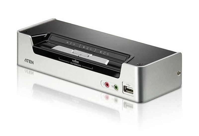 ATEN KVM-Switch 2×1, HDMI, Audio 2.1