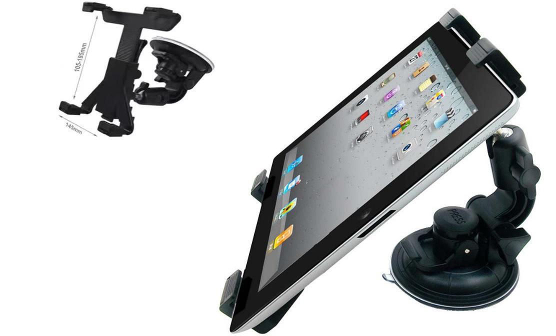 CoreParts Tablet-Tischhalterung – für 7–10" Tablets – Saugnapf, 360° drehbar – Schwarz