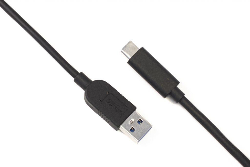 Huddly USB-A auf USB-C Kabel – USB 3.2 Gen 1 (5 Gbit/s) – 0,6 m – Schwarz