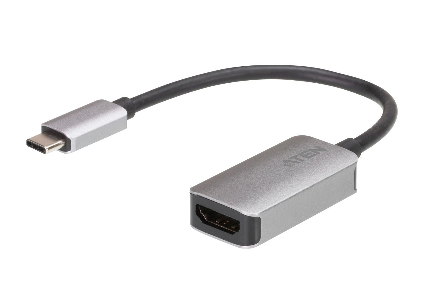 ATEN USB-C-zu-HDMI-Adapter – 4096 × 2160 @ 60 Hz, HDMI 2.0, USB 3.2 Gen 1, 15 cm, für Windows/Mac/Android/iOS